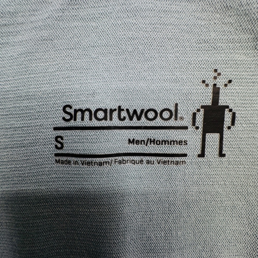 Smartwool Men Everyday Exploration Merino Wool Blend Polo Shirt SM Blue Active - Picture 6 of 9
